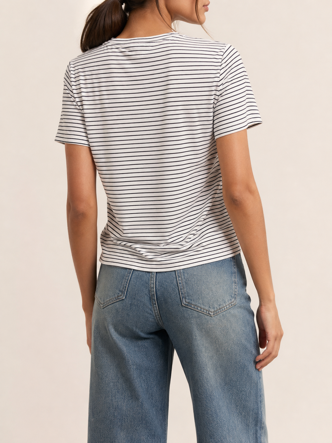 Nina Tee - White Stripe