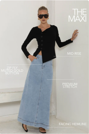 The Maxi Denim Skirt