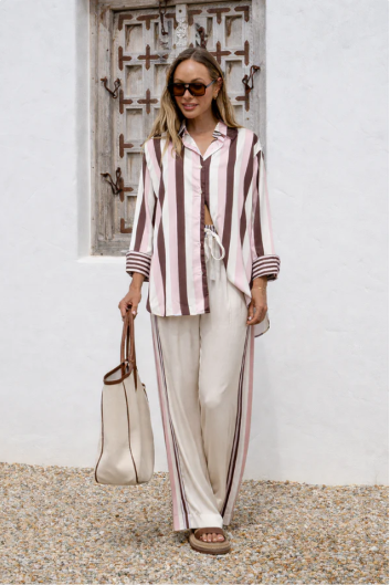 Portofino Satin Stripe Shirt