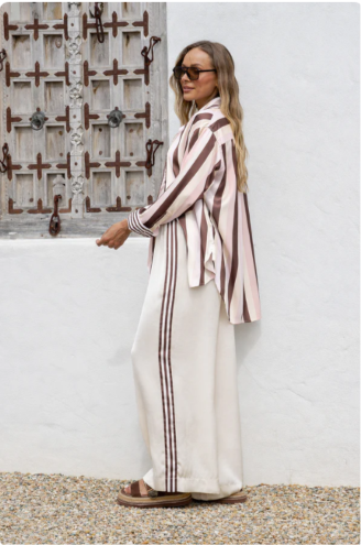 Portofino Satin Stripe Shirt