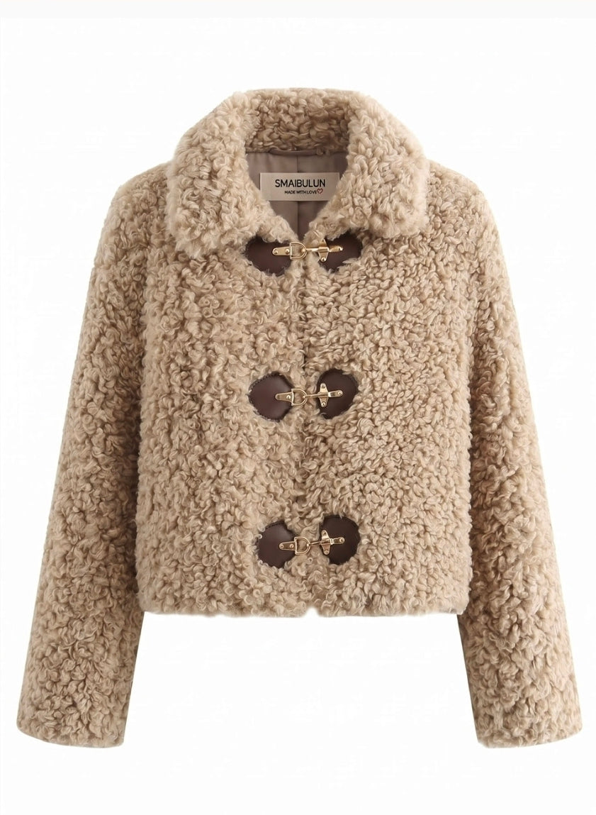 Bree Boucle Bomber Jacket