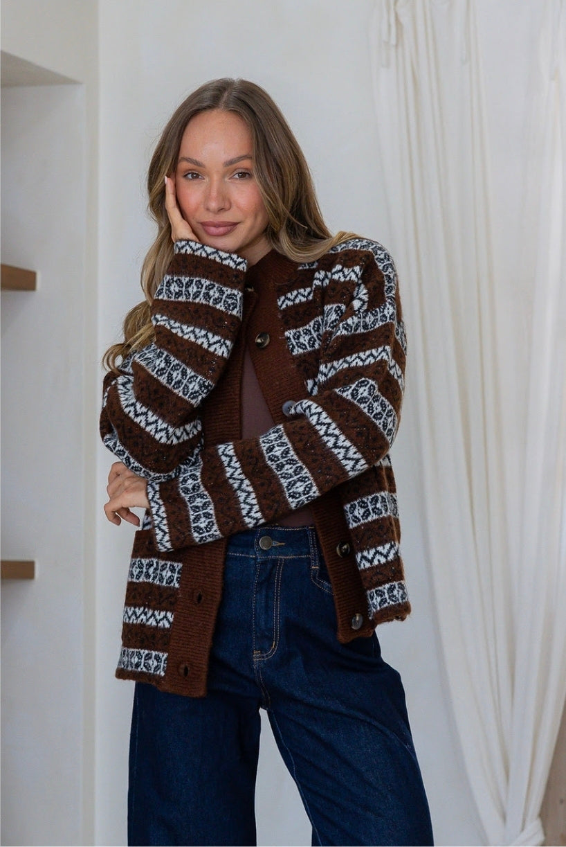 Fairisle Knit Cardi