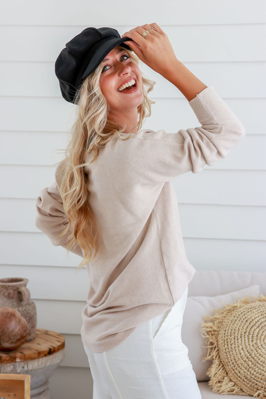 Free Spirit Free Spirit Baker Cap in Berry