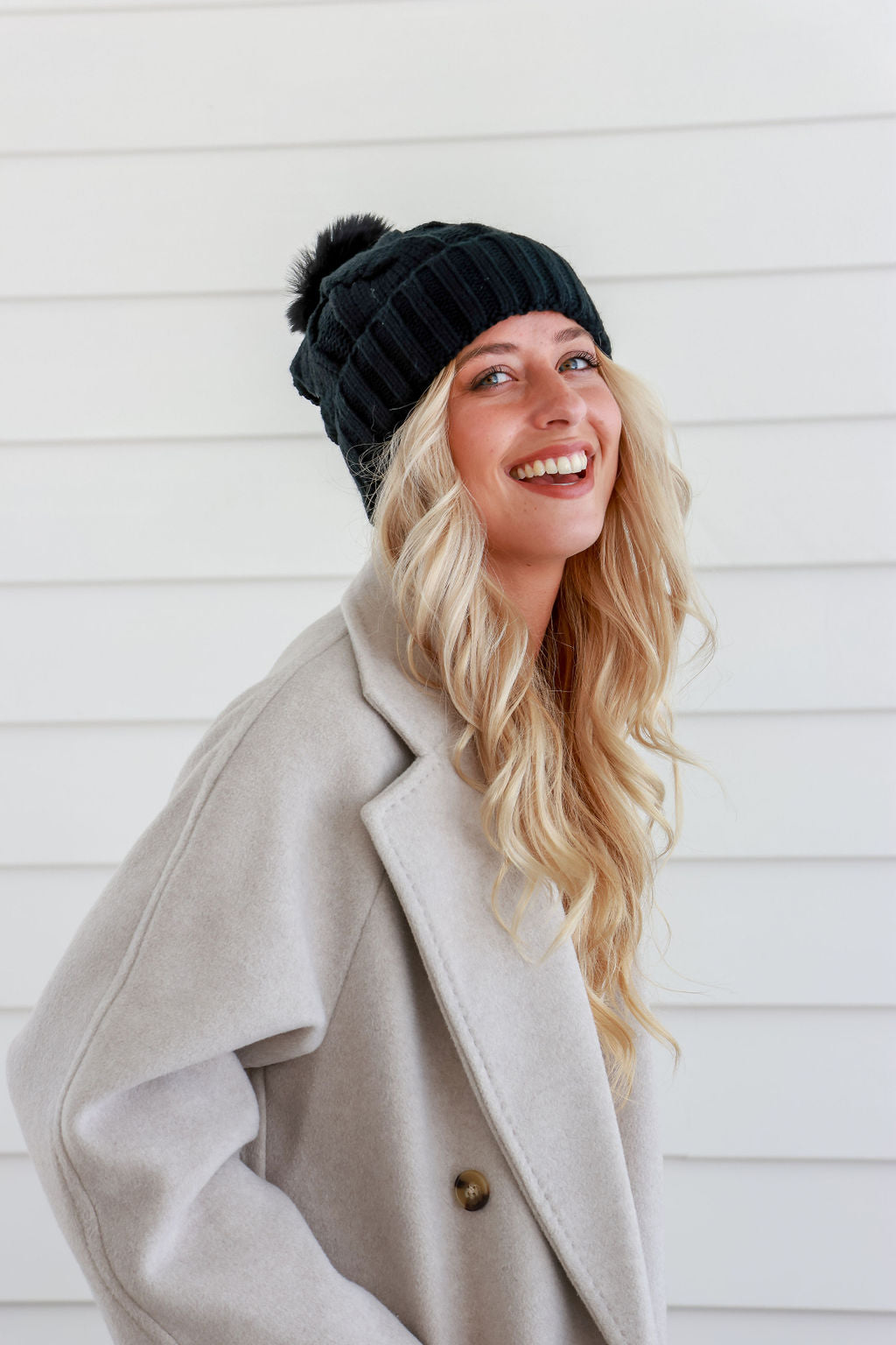 Free Spirit Winter Wanderer Beanie in Black