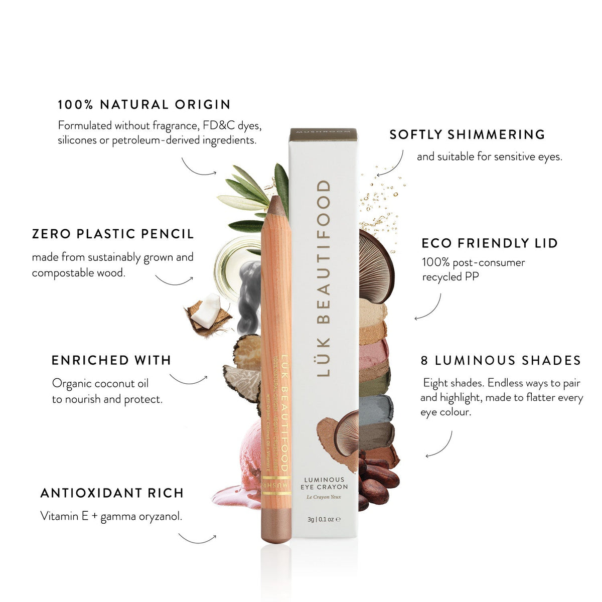 Luk Beautifood Luminous Eye Crayon - Truffle