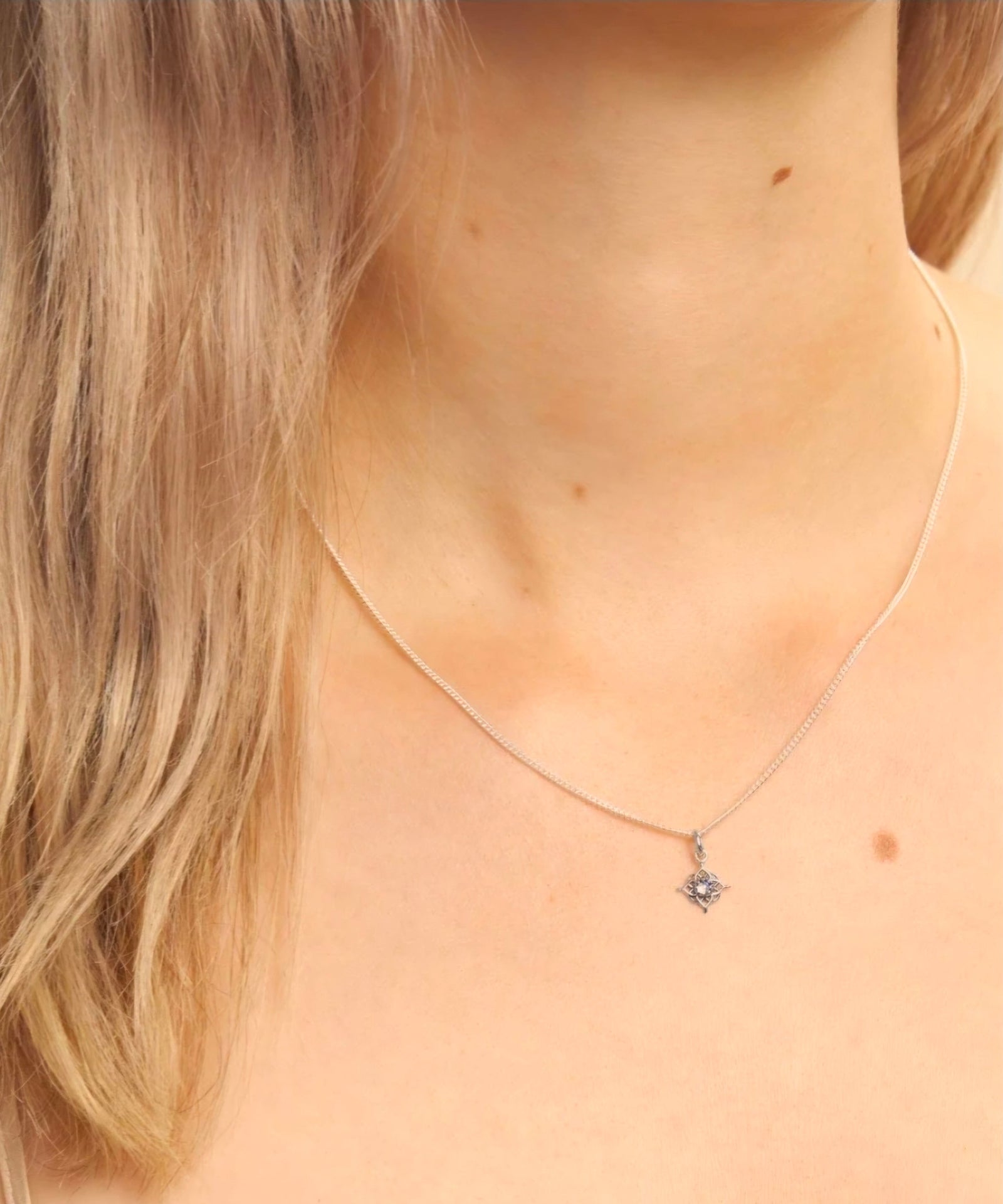 Midsummer Star Elemental Moonstone Neck Charm