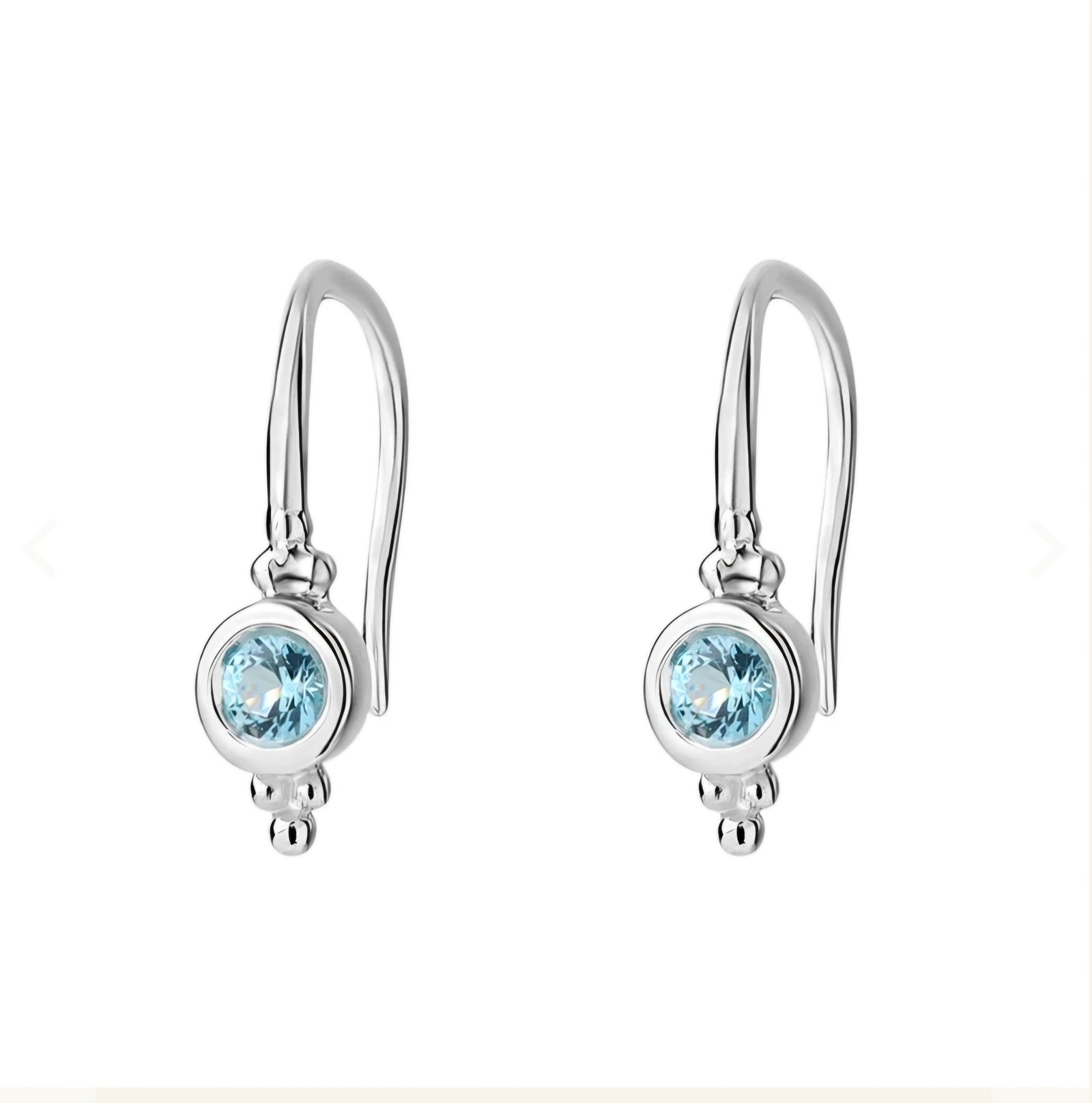 Midsummer Star Glisten Blue Topaz Earrings