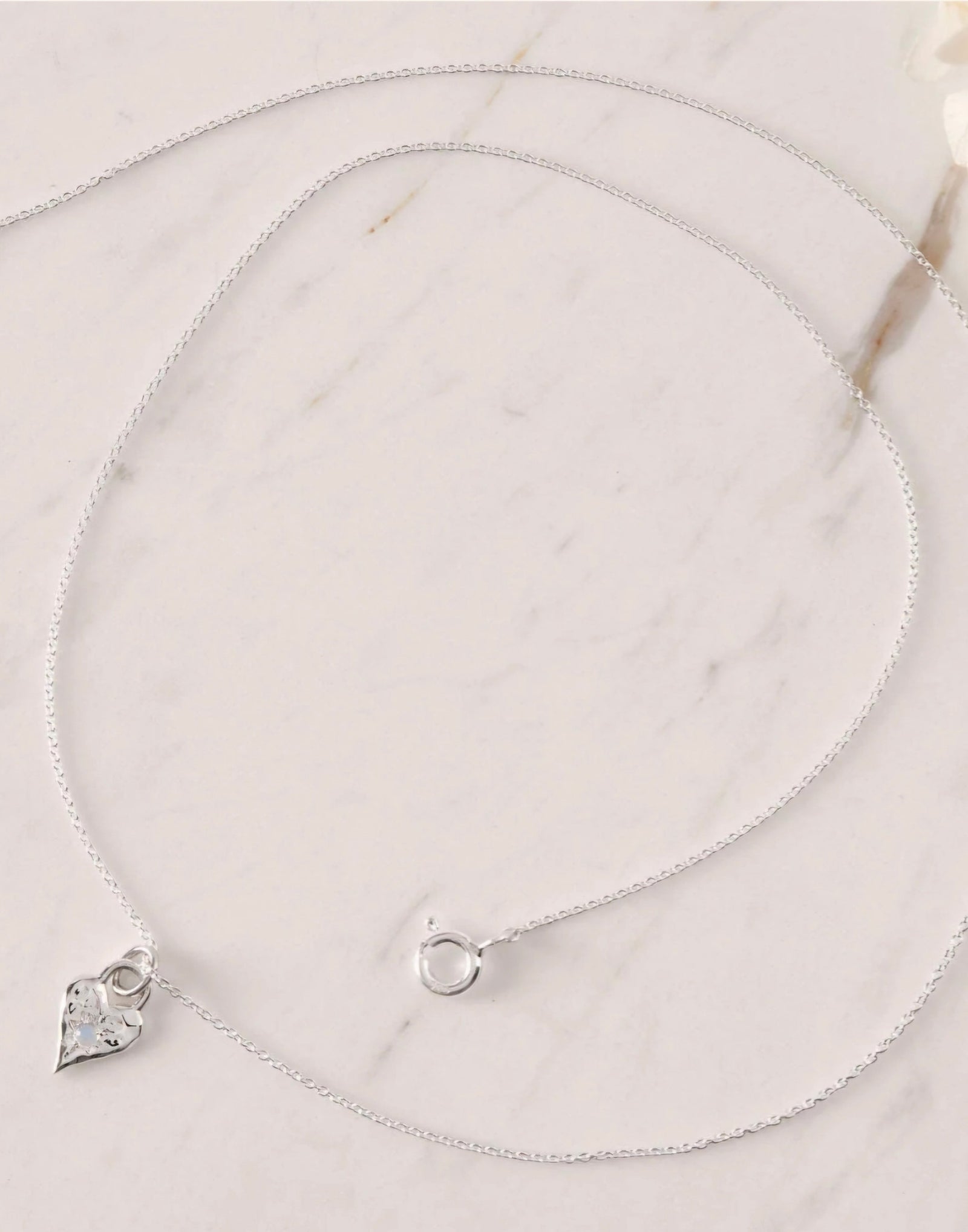 Midsummer Star Love Heart Moonstone Necklace