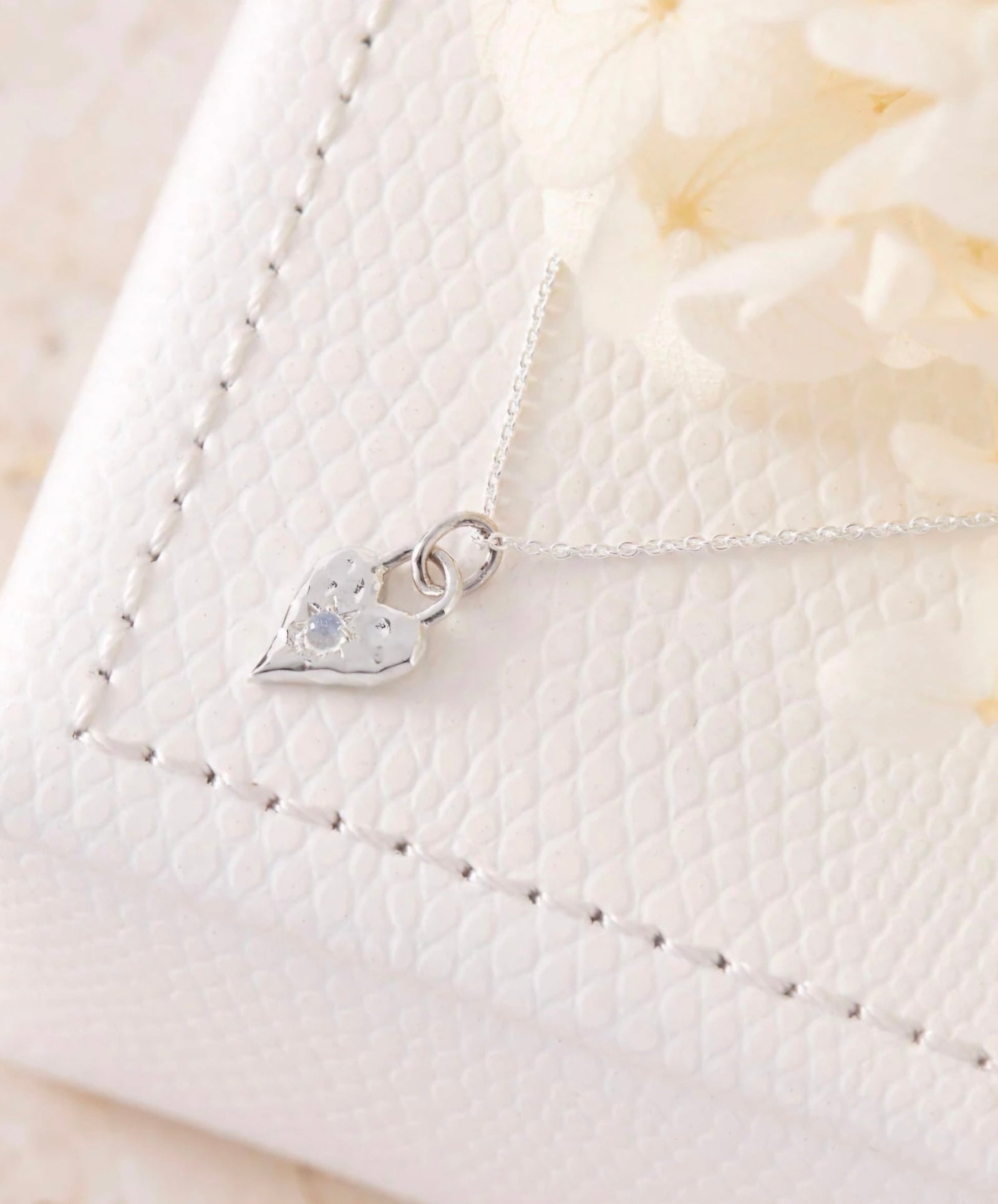 Midsummer Star Love Heart Moonstone Necklace