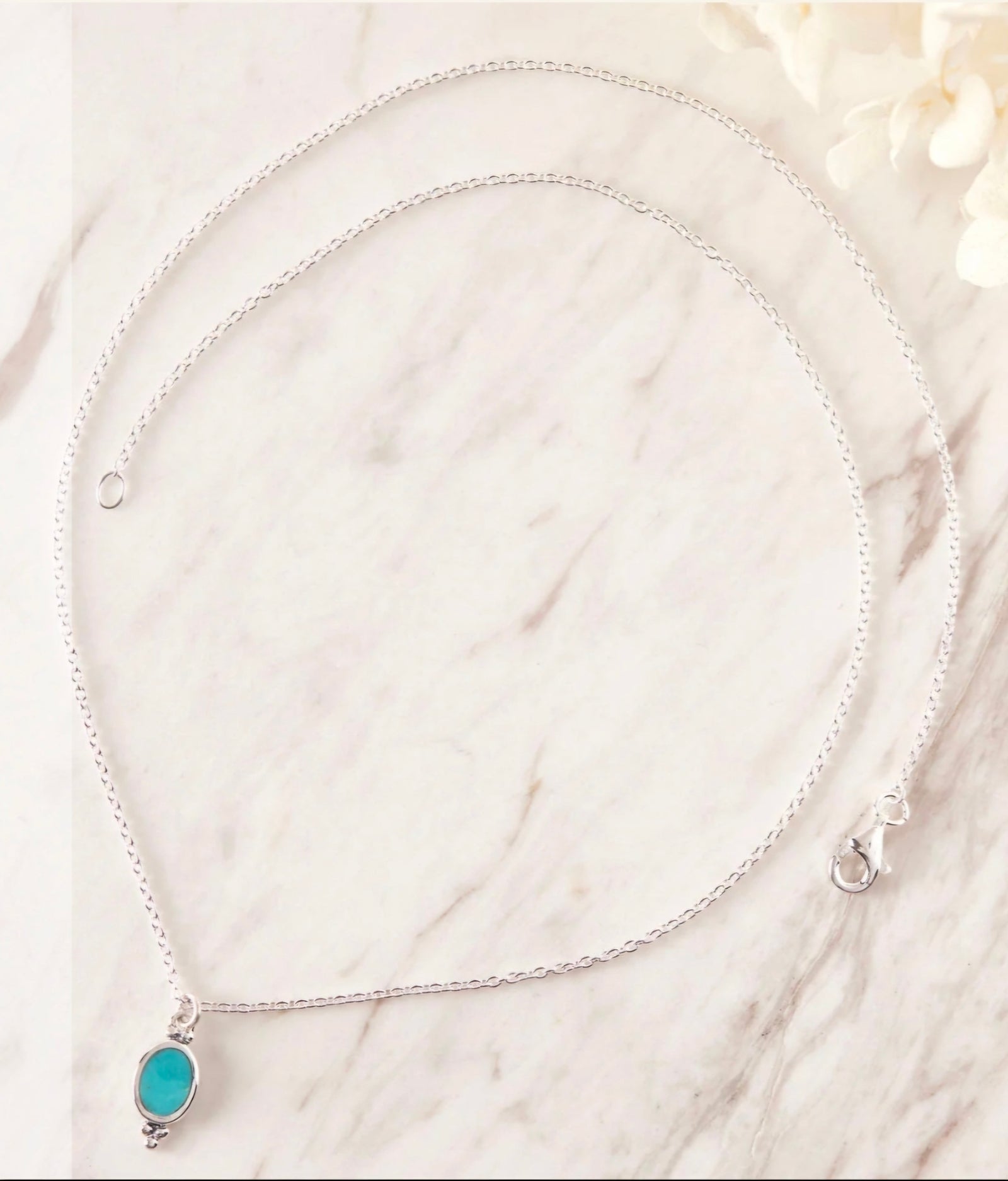 Midsummer Star Moon Song Turquoise Necklace