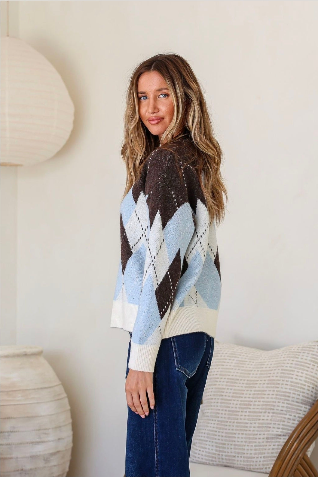 Darcy Argyle Knit