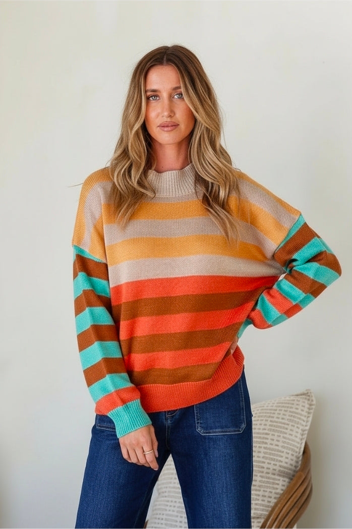 Saffron Stripe Knit
