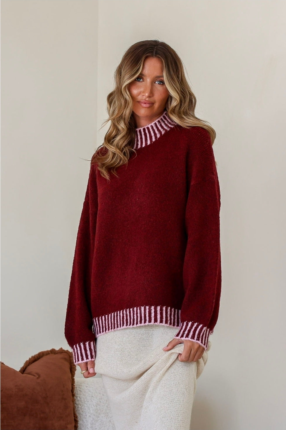 Stella Merlot Knit