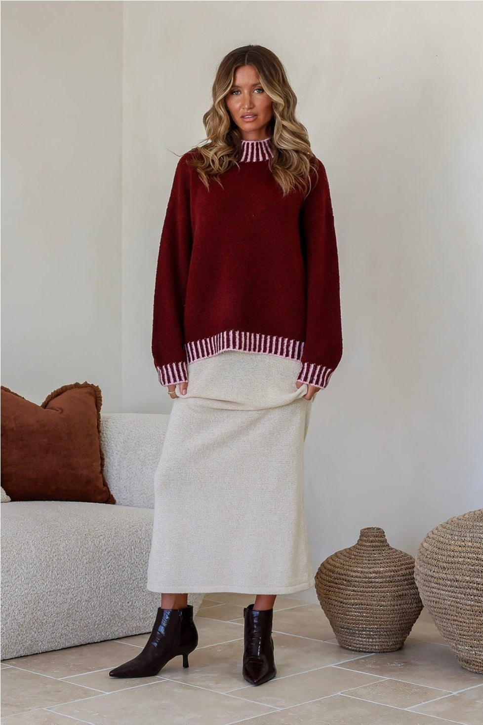 Stella Merlot Knit