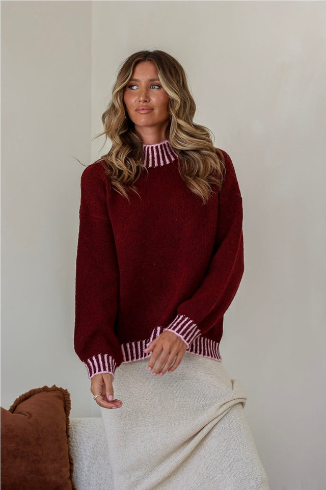 Stella Merlot Knit