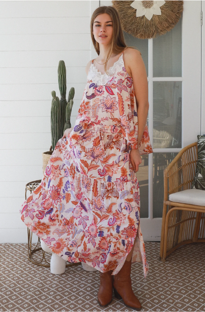 Odette Tiered Maxi Skirt