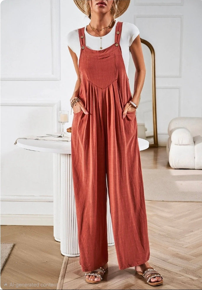Smaibulun Wildheart Overalls Rust And Black