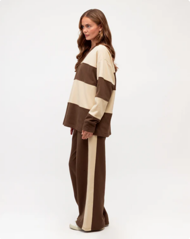 Wide Stripe Jogger Pant