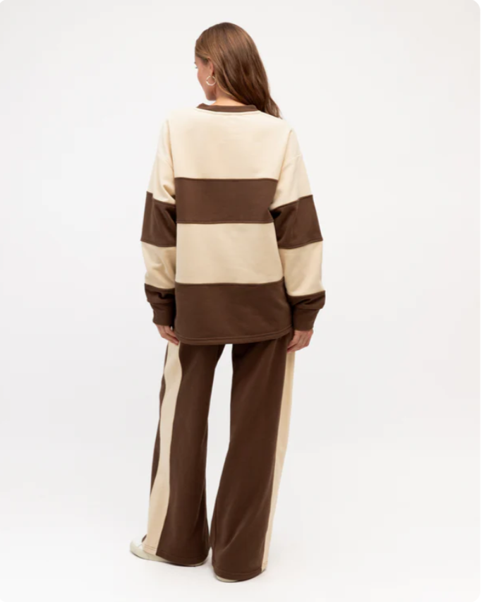 Wide Stripe Jogger Pant