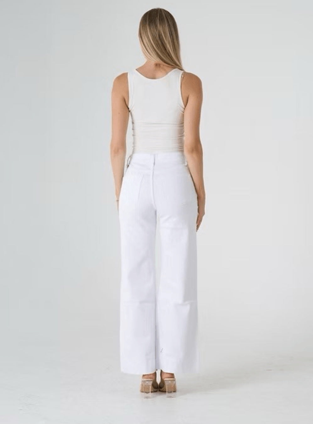 Wakee Tessa Drift Jean in Denim White Back