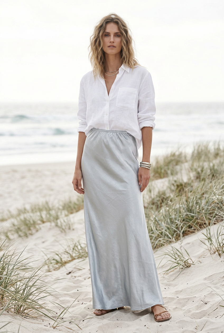 Lyra Satin Skirt