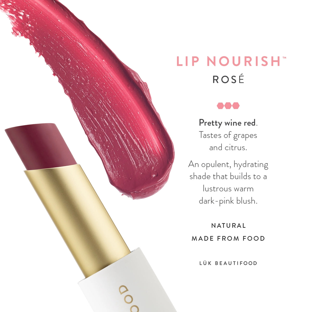 Luk Beautifood Bon Bon Lipstick - Rosè