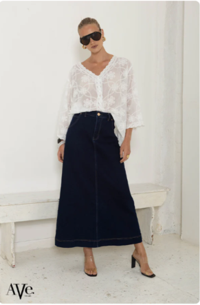 The Maxi Denim Skirt