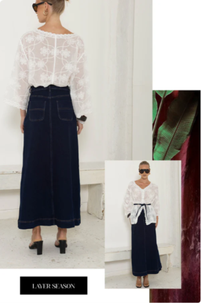 The Maxi Denim Skirt