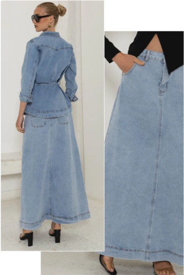 The Maxi Denim Skirt