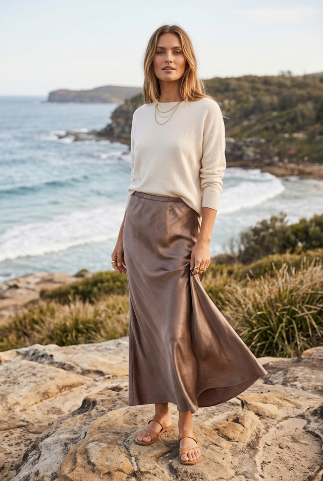 Lyra Satin Skirt