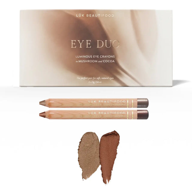 Luk Beautifood Luminous Eye Duo Gift Set - Warm Cocoa