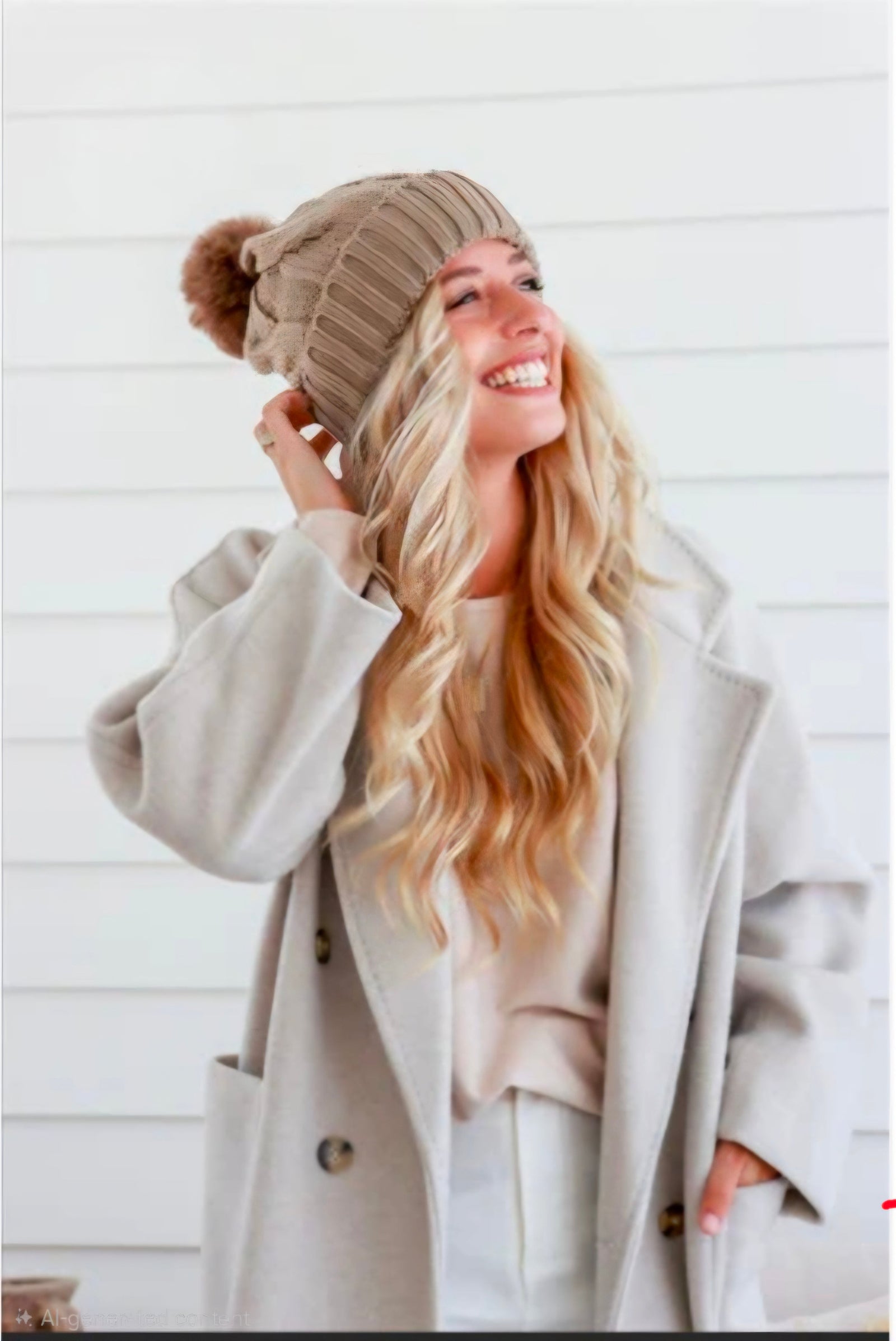 Free Spirit Winter Wanderer Beanie in Mocha