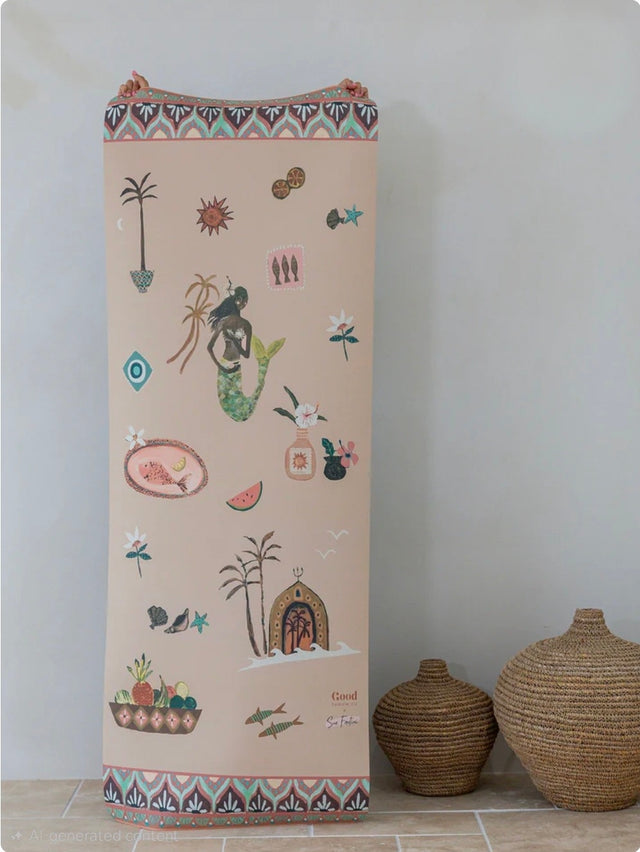 Sea Song Mermaid Premium Yoga Mat & Carry Strap