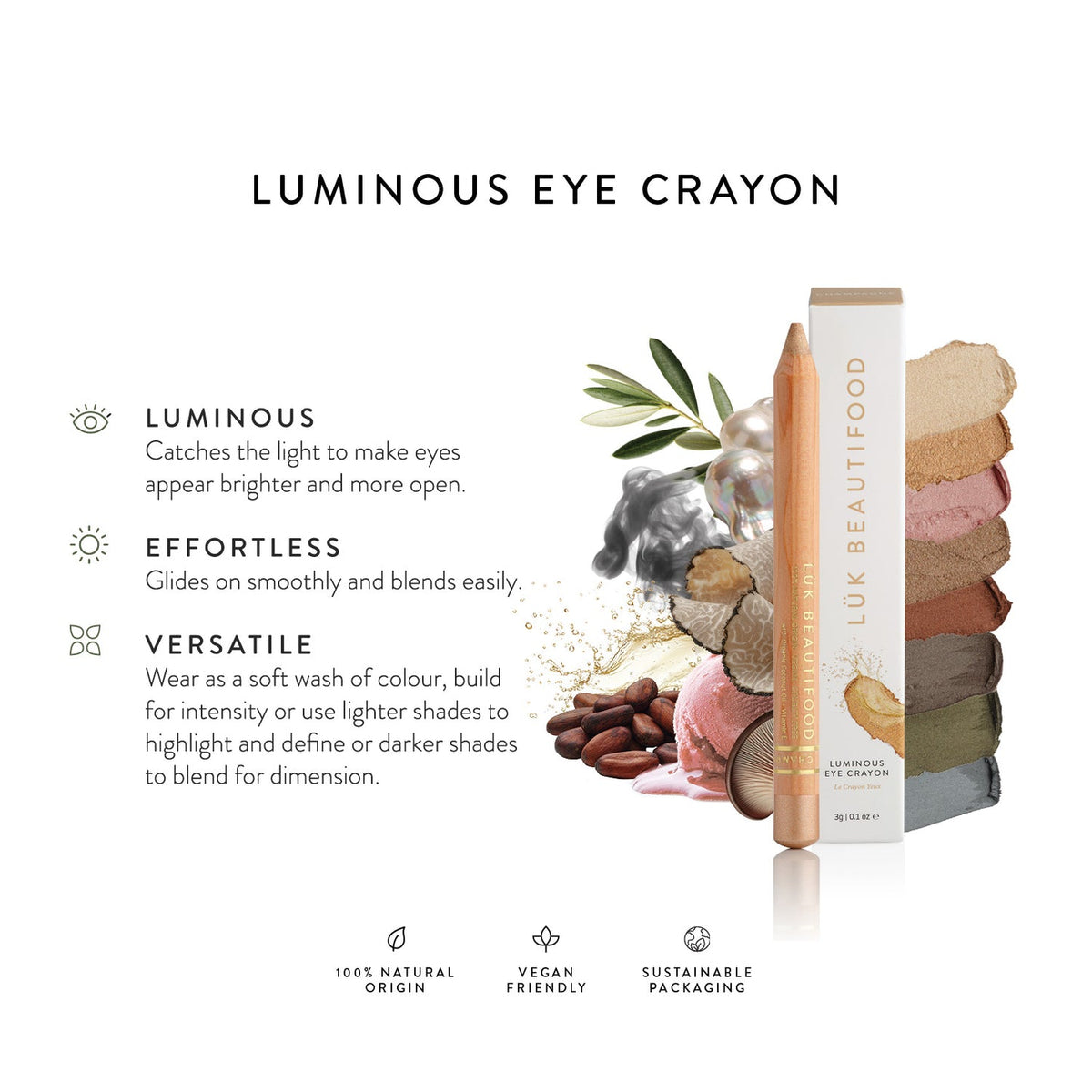 Luk Beautifood Luminous Eye Crayon - Truffle