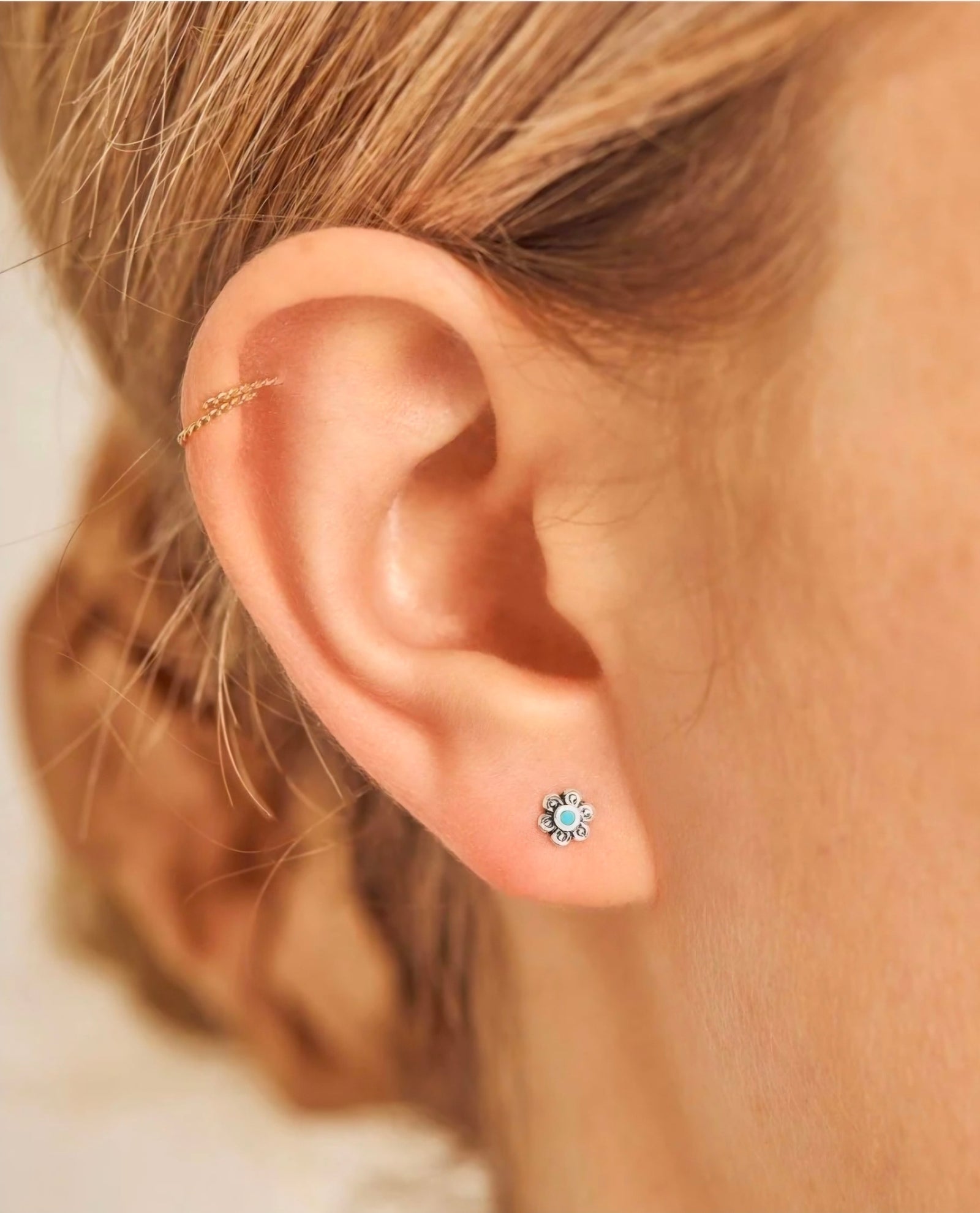 Midsummer Star Dainty Blossom Turquoise Studs