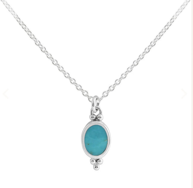 Midsummer Star Moon Song Turquoise Necklace