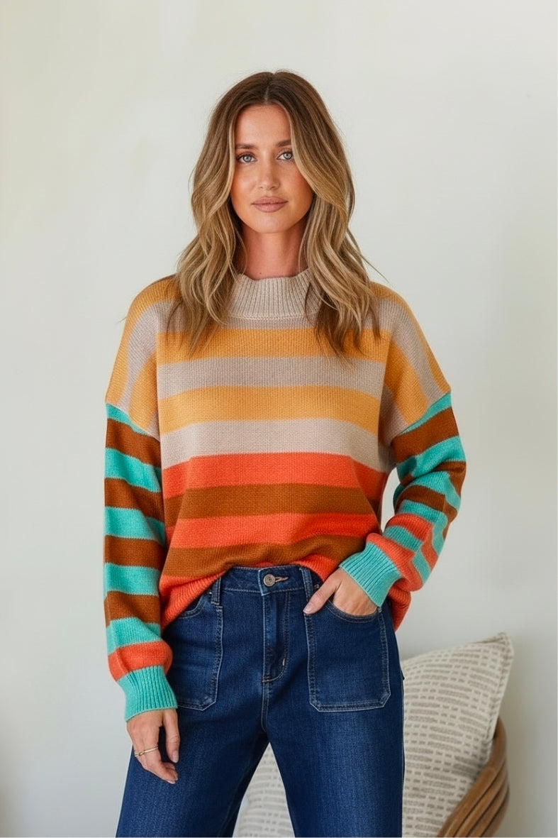 Saffron Stripe Knit