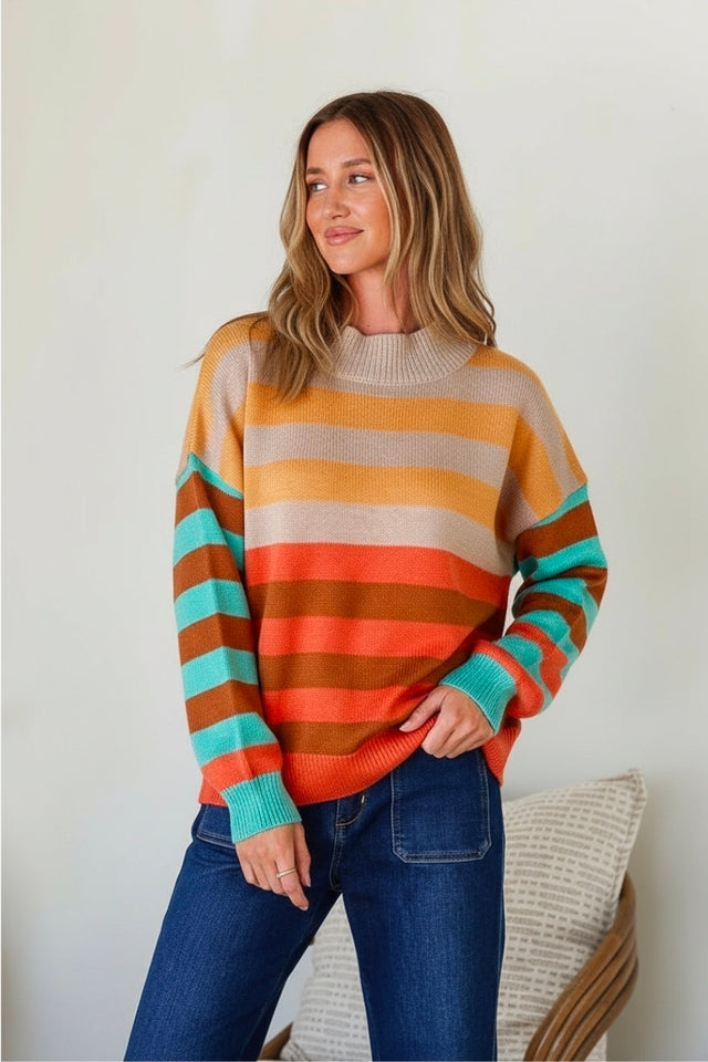 Saffron Stripe Knit